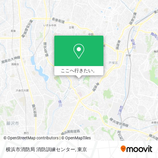 横浜市消防局 消防訓練センター地図