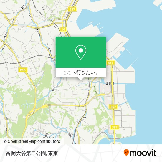 富岡大谷第二公園地図