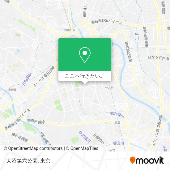 大沼第六公園地図