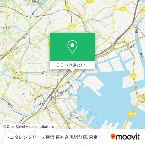 トヨタレンタリース横浜 東神奈川駅前店地図
