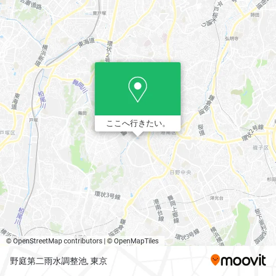 野庭第二雨水調整池地図