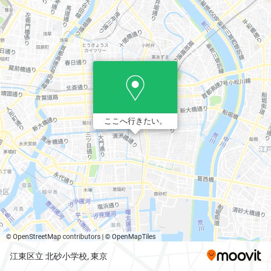 江東区立 北砂小学校地図