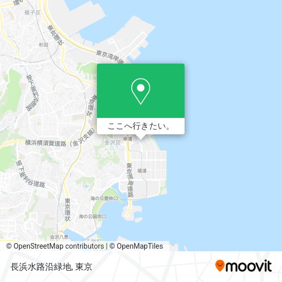 長浜水路沿緑地地図