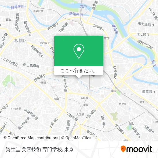資生堂 美容技術 専門学校地図