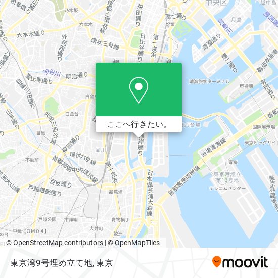 東京湾9号埋め立て地地図