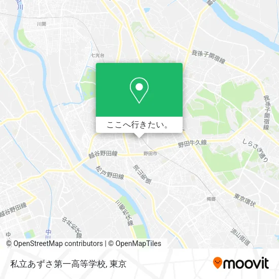 私立あずさ第一高等学校地図