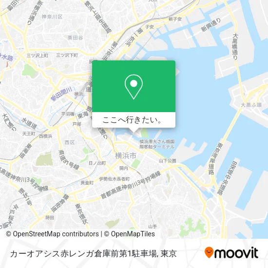 カーオアシス赤レンガ倉庫前第1駐車場地図