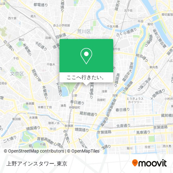 上野アインスタワー地図