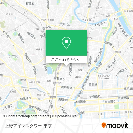 上野アインスタワー地図