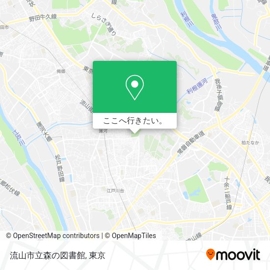 流山市立森の図書館地図