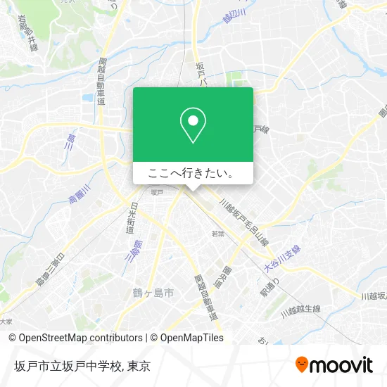 坂戸市立坂戸中学校地図