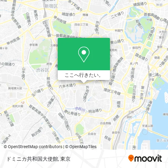 ドミニカ共和国大使館地図
