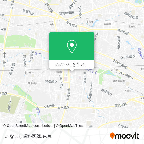 ふなこし歯科医院地図