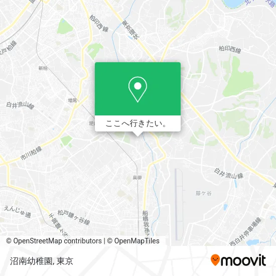 沼南幼稚園地図