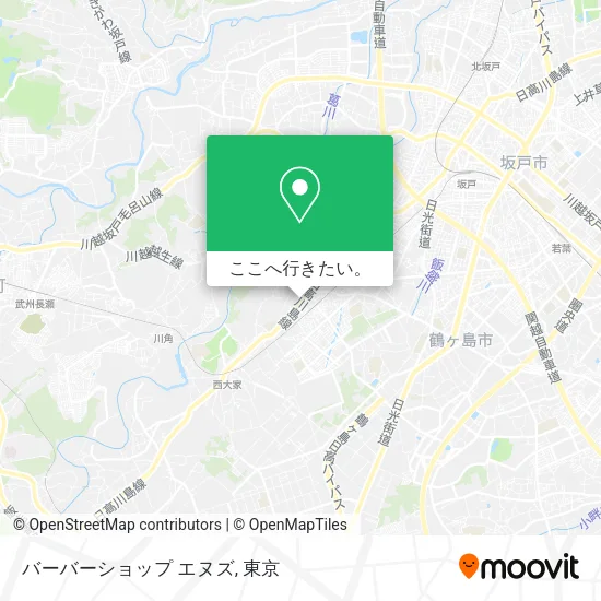 バーバーショップ  エヌズ地図