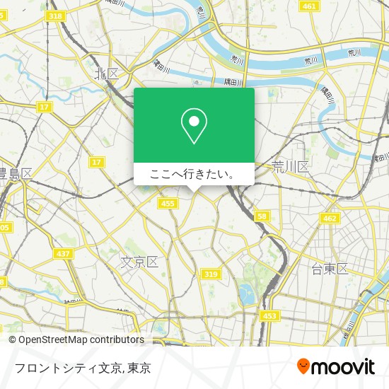 フロントシティ文京地図