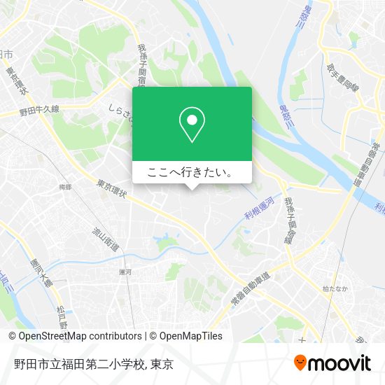 野田市立福田第二小学校地図