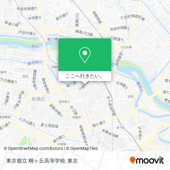 東京都立 桐ヶ丘高等学校地図