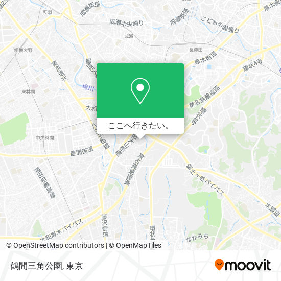 鶴間三角公園地図