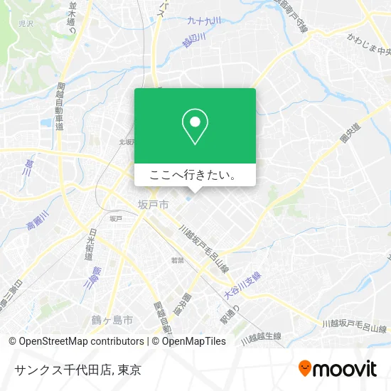 サンクス千代田店地図