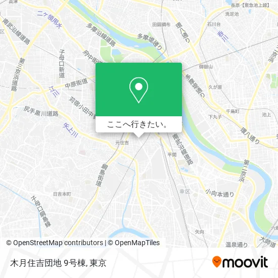 木月住吉団地 9号棟地図