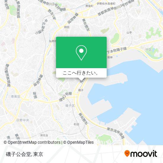 磯子公会堂地図