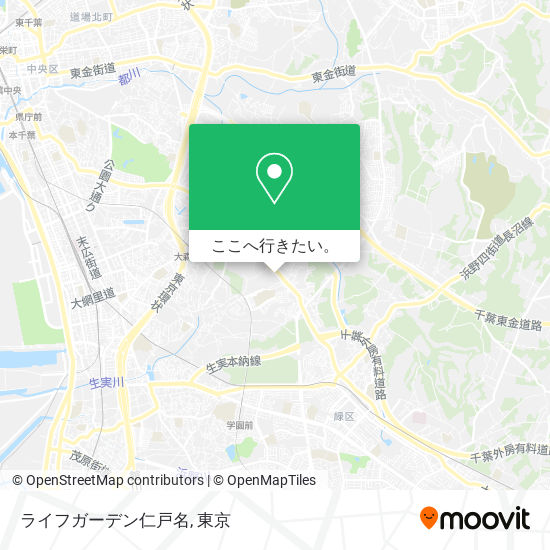 ライフガーデン仁戸名地図