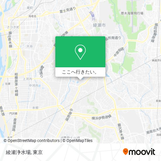 綾瀬浄水場地図