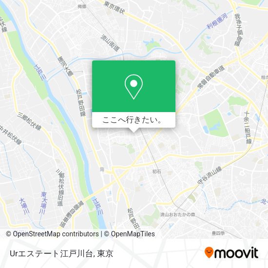 Urエステート江戸川台地図