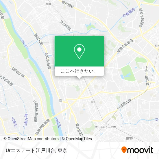 Urエステート江戸川台地図