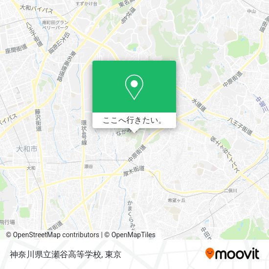神奈川県立瀬谷高等学校地図