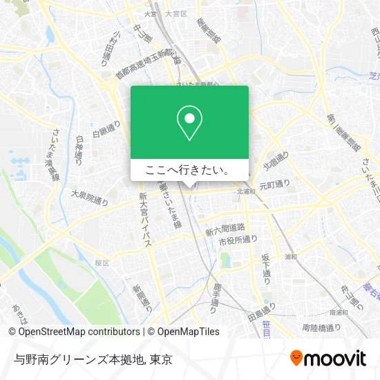 与野南グリーンズ本拠地地図