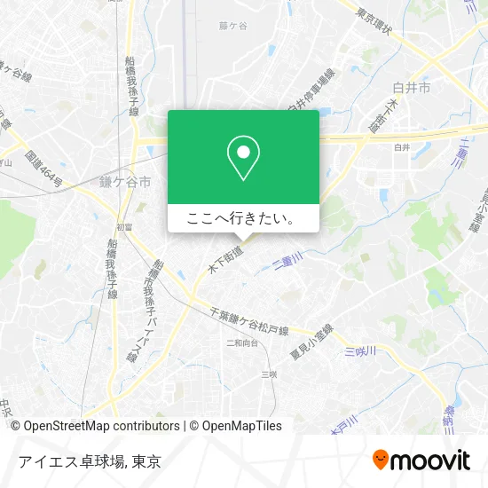 アイエス卓球場地図