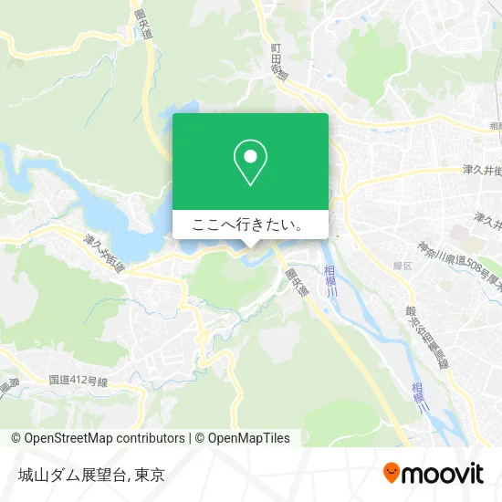 城山ダム展望台地図