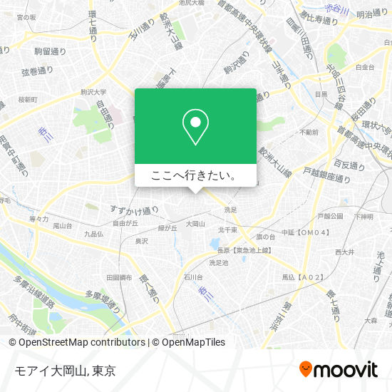 モアイ大岡山地図