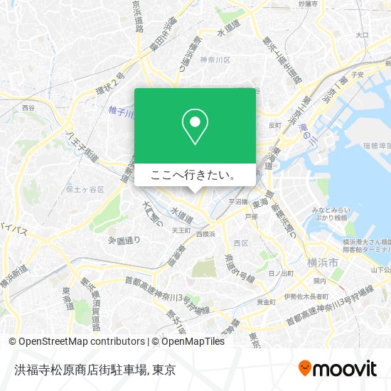 洪福寺松原商店街駐車場地図