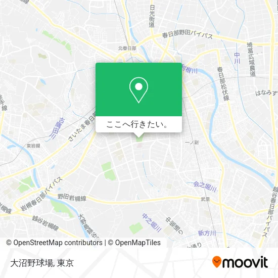 大沼野球場地図