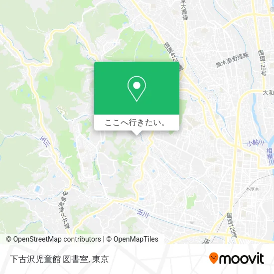 下古沢児童館 図書室地図