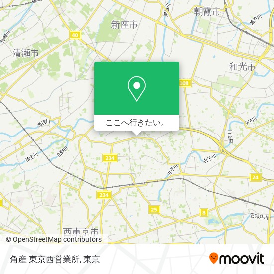 角産 東京西営業所地図
