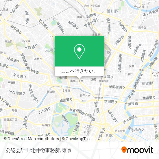 公認会計士北井徹事務所地図