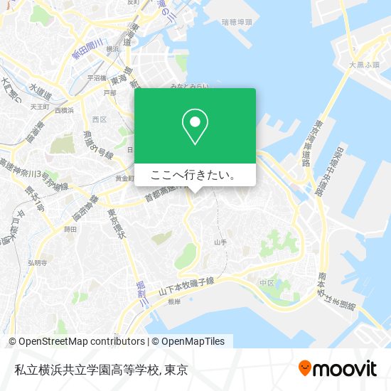 私立横浜共立学園高等学校地図