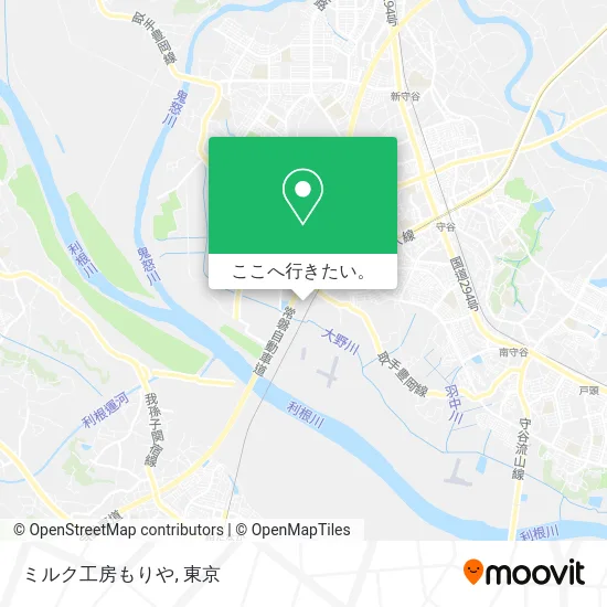 ミルク工房もりや地図