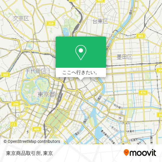 東京商品取引所地図