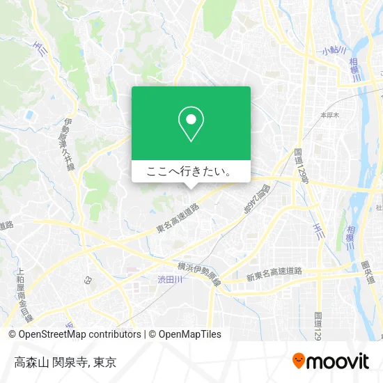 高森山 関泉寺地図