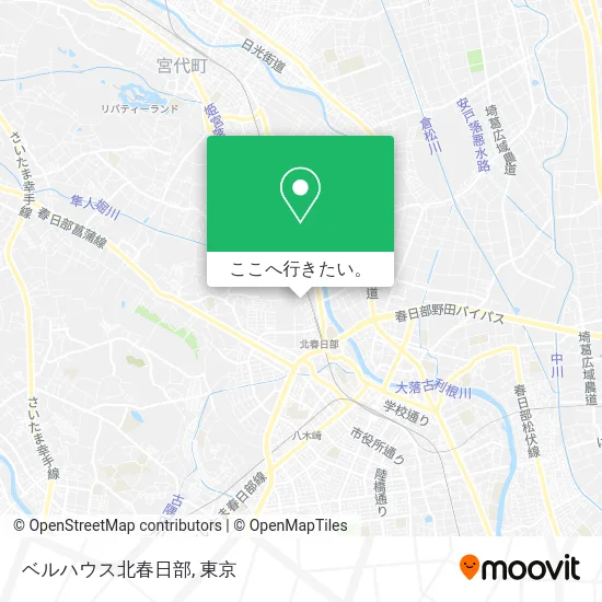 ベルハウス北春日部地図