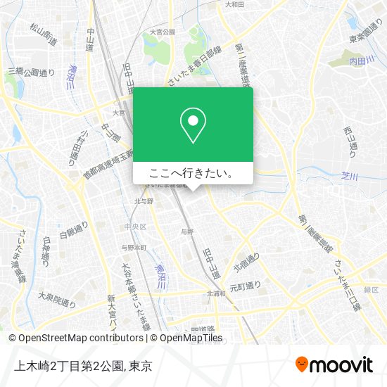 上木崎2丁目第2公園地図