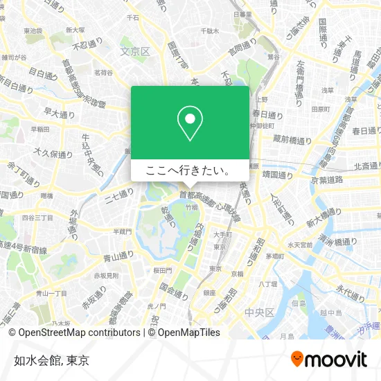 如水会館地図