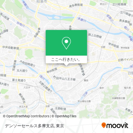 デンソーセールス多摩支店地図