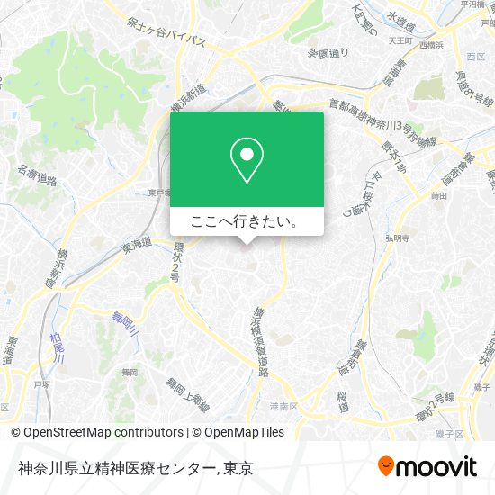 神奈川県立精神医療センター地図