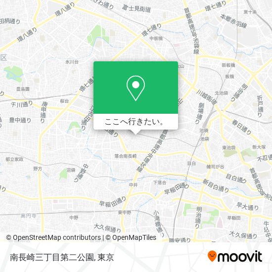 南長崎三丁目第二公園地図